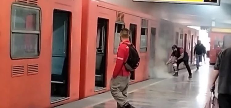 Se incendió tren del Metro CDMX