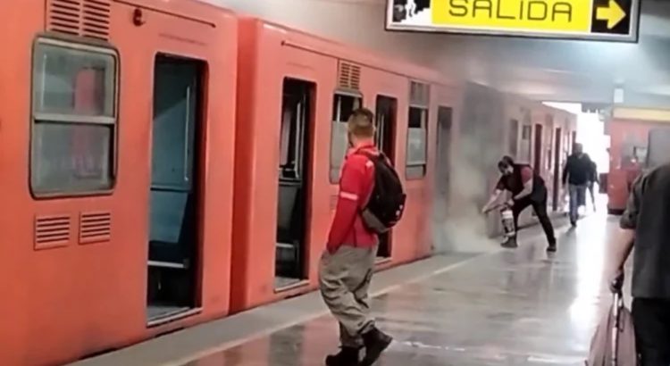 Se incendió tren del Metro CDMX