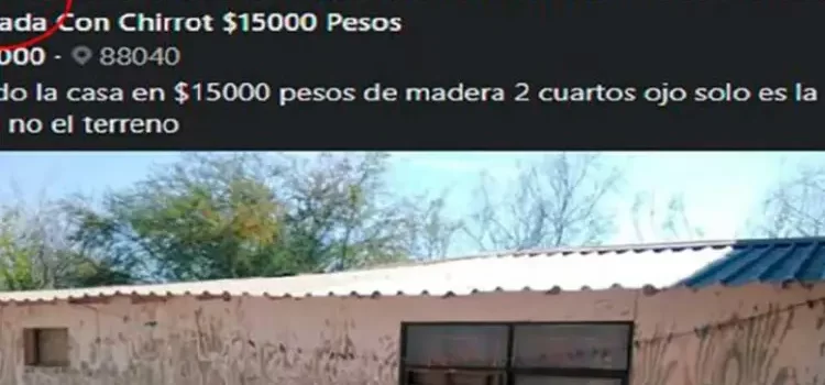 Puso a la venta su casa… pero sin el terreno