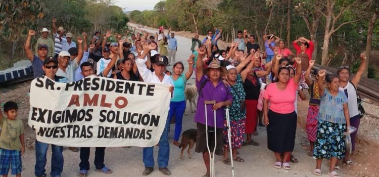 Tras protesta, cumplen 30 días detenidas obras del Tren Transístmico en Oaxaca