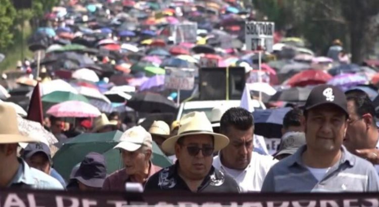 Marcha CNTE en Oaxaca; van 6 días sin clases este mes