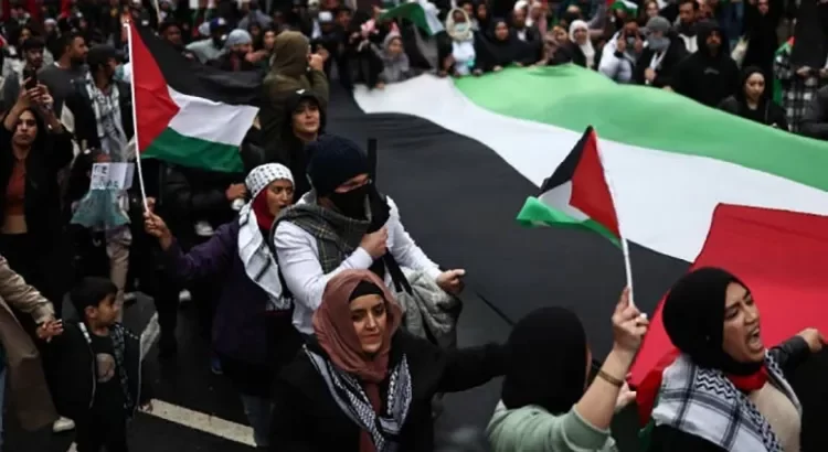 Siguen las marchas a favor de Palestina