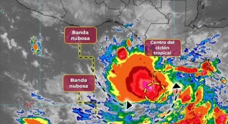 Se fortalece tormenta tropical “Pilar”; advierten fuertes lluvias en 4 regiones de Oaxaca