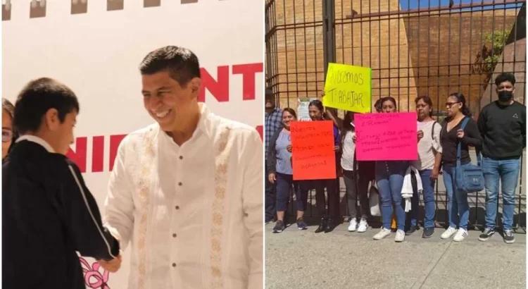 Tras reclamos y protestas, entrega Jara 160 paquetes de uniformes a estudiantes de Oaxaca