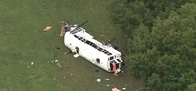 De Oaxaca, 2 de los 8 trabajadores agrícolas fallecidos en accidente de autobús en Florida