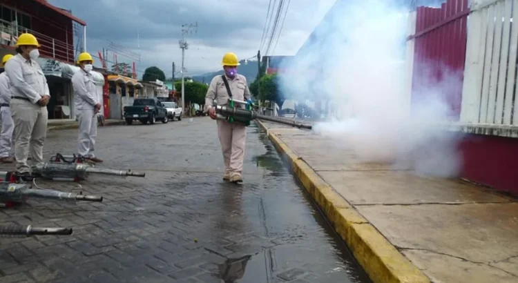 Ante rebrote de dengue en Tuxtepec, gobierno de Oaxaca arranca nebulizaciones a puertas abiertas