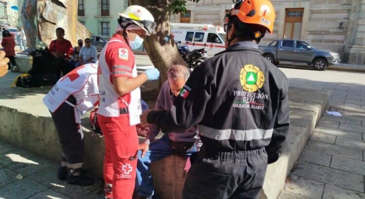 Reportan una persona lesionada por caída de una piedra tras sismo en Tlacolula, Oaxaca