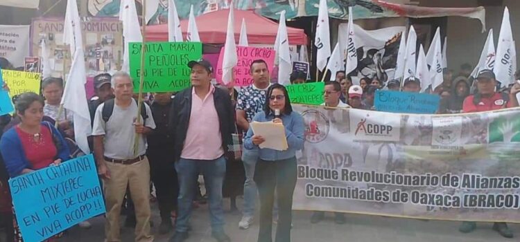 Comunidades de Oaxaca anuncian plantón frente al Palacio de Gobierno para exigir atención de Jara