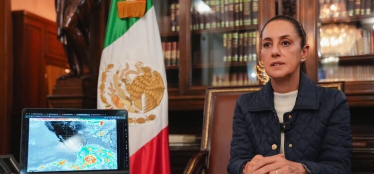 Ante la llegada de “Erick”, Sheinbaum pide a población de Oaxaca y Guerrero resguardarse