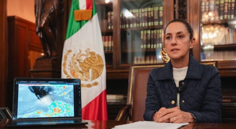 Ante la llegada de “Erick”, Sheinbaum pide a población de Oaxaca y Guerrero resguardarse