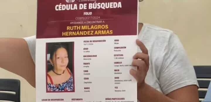 Acusan a la Fiscalía de Oaxaca de entorpecer la búsqueda de la menor Ruth Hernández, desaparecida hace 7 meses