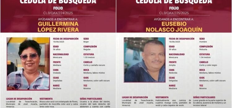 Desaparecen padres de ex candidata a diputada local por el PVEM Desaparecen padres de ex candidata a diputada local por el PVEM