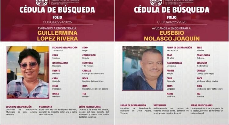 Desaparecen padres de ex candidata a diputada local por el PVEM
