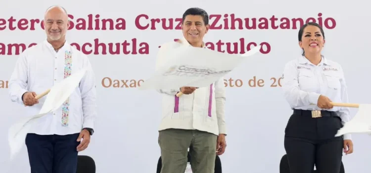 Sheinbaum y Jara ponen en marcha modernización carretera de la Mixteca y Costa en Oaxaca Sheinbaum y Jara ponen en marcha modernización carretera de la Mixteca y Costa en Oaxaca