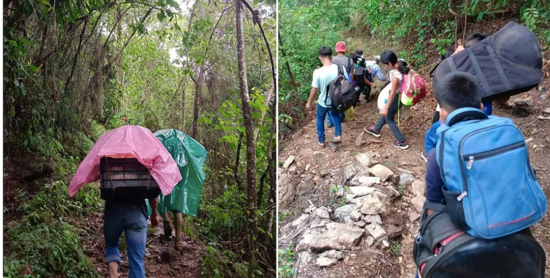Derrumbe deja incomunicadas a 2 poblaciones chinantecas en la Cuenca de Oaxaca; alertan por nuevos deslaves